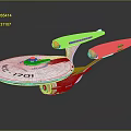 Modern Spaceship Spacecraft 3d model