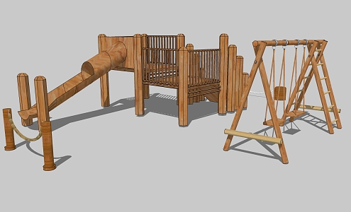 Modern Slide Swing 3d model