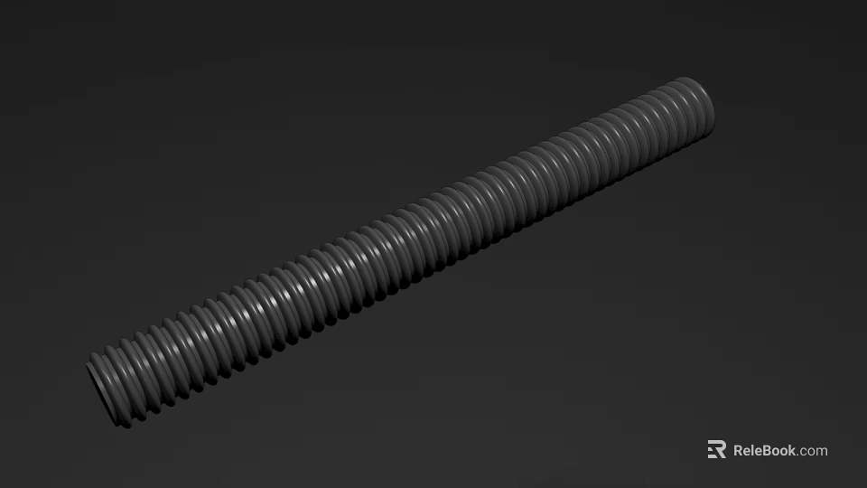 Artistic Detailed Spiral Sculpture Carving With Smooth Curves On Dark Background 3d model 