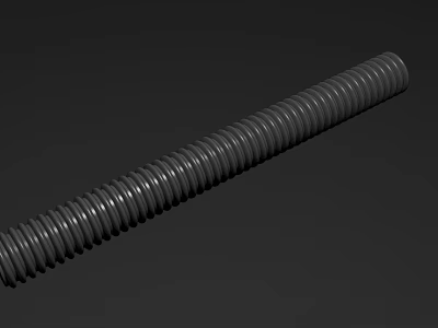 Artistic Detailed Spiral Sculpture Carving With Smooth Curves On Dark Background 3d model