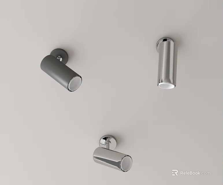 Modern Downlights And Spotlights With Sleek Design For Ceiling Lighting Fixtures 3d model 