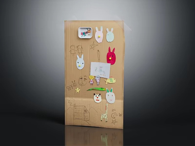 Digital Phone Accessory Case With Cartoon Animal Stickers And Cute Designs 3d model