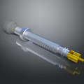 Mechanical Part With Threaded Body And Yellow End Component For Industrial Use 3d model