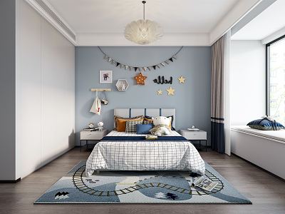 Modern Children's Room Home Bedroom model