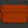 Toolbox tin box iron box plastic box 3d model