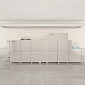 Modern Commercial Kitchen Appliances Featuring Professional Dishwashers And Disinfection System