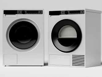 Modern washer dryer 3d model