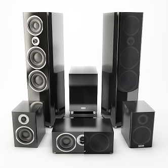 Vertical speaker subwoofer 3d model