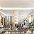 Modern Luxury Clothing Store Interior Design With Elegant Apparel Display And Comfortable Lounge Space