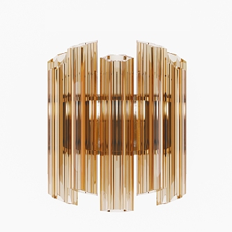 Light Luxury Wall Lamp Glass Wall Lamp 3d model