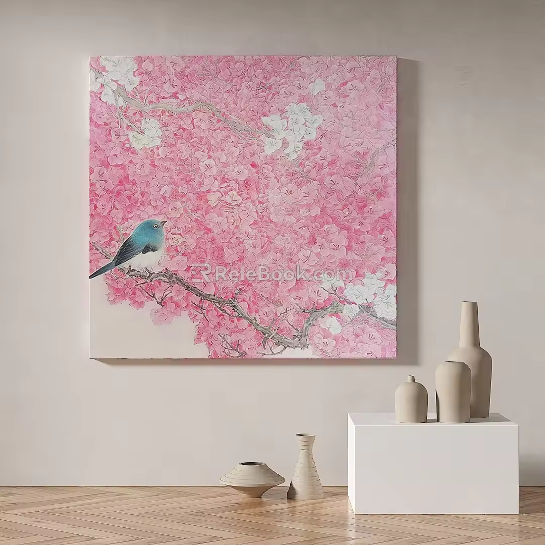 Simple abstract decorative painting 3d model