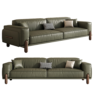 Modern double sofa 3d model