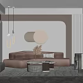 Modern Sofa Coffee Table Combination Sofa Coffee Table 3d model