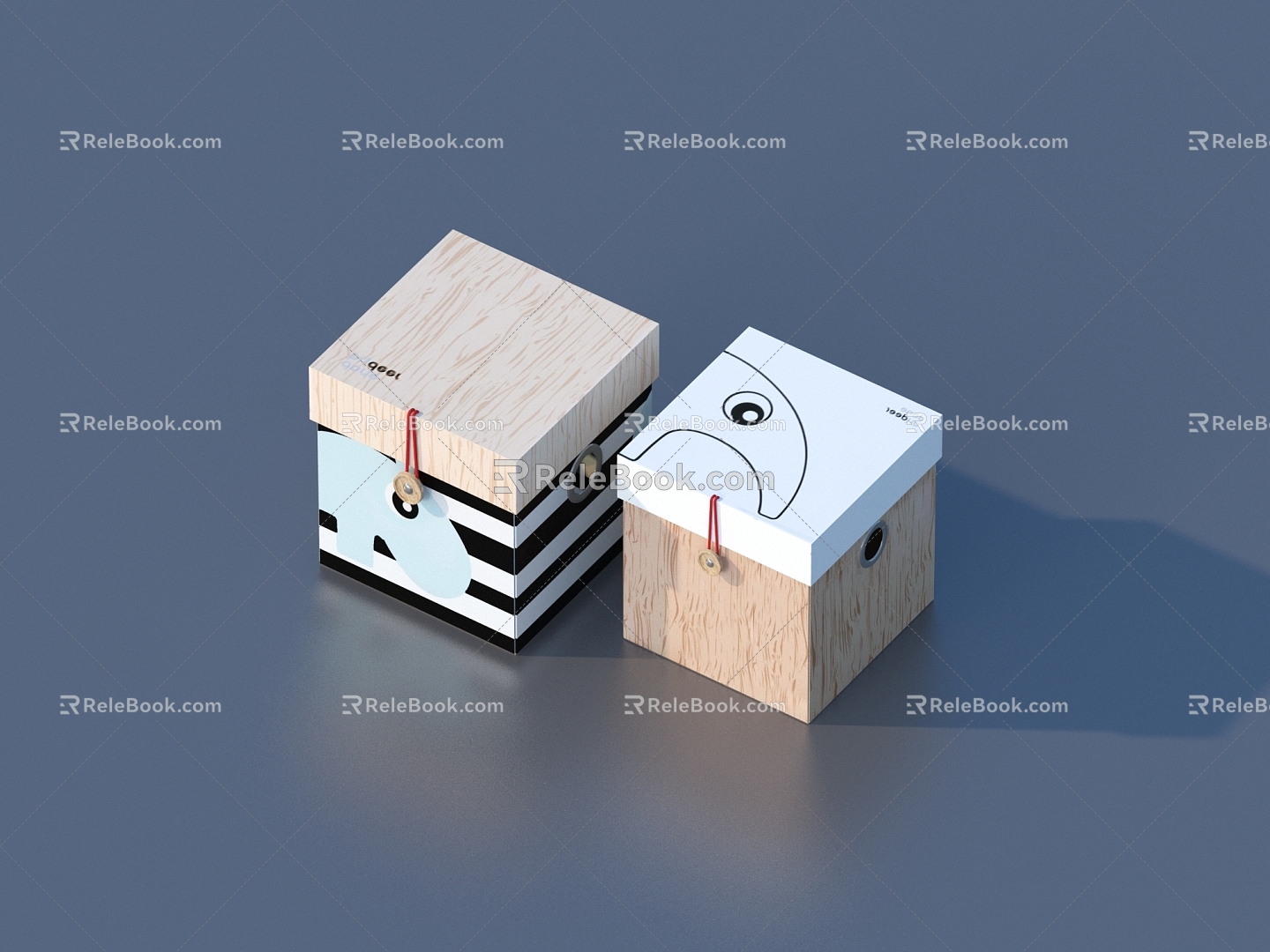 Box Wooden Box Paper Box Sketch 3d model