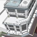 Commercial Street Featuring Multi Story Building Ground Floor Shops Balconies And Street Cars