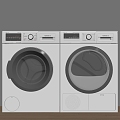 washing machine wall mounted washing machine drum washing machine mini washer dryer water heater 3d model