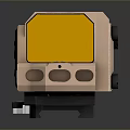 Tactical Copper Colored Weapon Sight With Yellow Lens And Adjustment Knobs Design