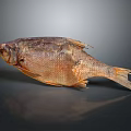 Whole Dried Fish With Golden Brown Skin And Crispy Texture As Traditional Cooking Ingredient