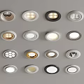Various Recessed Ceiling Lights With Modern Designs And Different Color Finishes