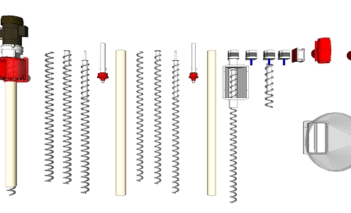 Modern industrial LOFT equipment auger conveyor 3d model