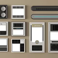 Various Home Electrical Panels with Different Designs and Functions for Ceiling