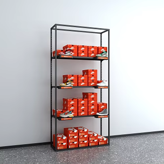 modern shelf 3d model