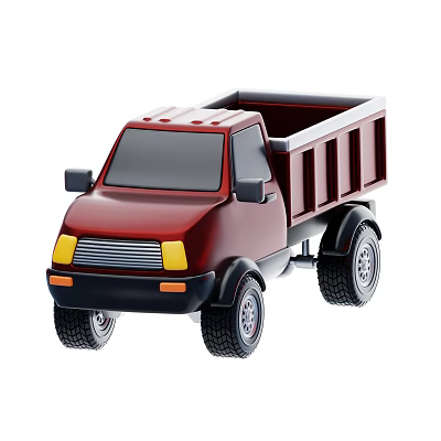Modern Truck Wagon Cartoon Wagon 3d model