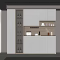 Cream Style Sideboard 3d model