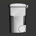 Rustic Metal Wheeled Trash Can With Secure Lid For Household Daily Use