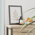 Modern Wooden Entryway Cabinet Sideboard Design With Natural Light Plants And Window View