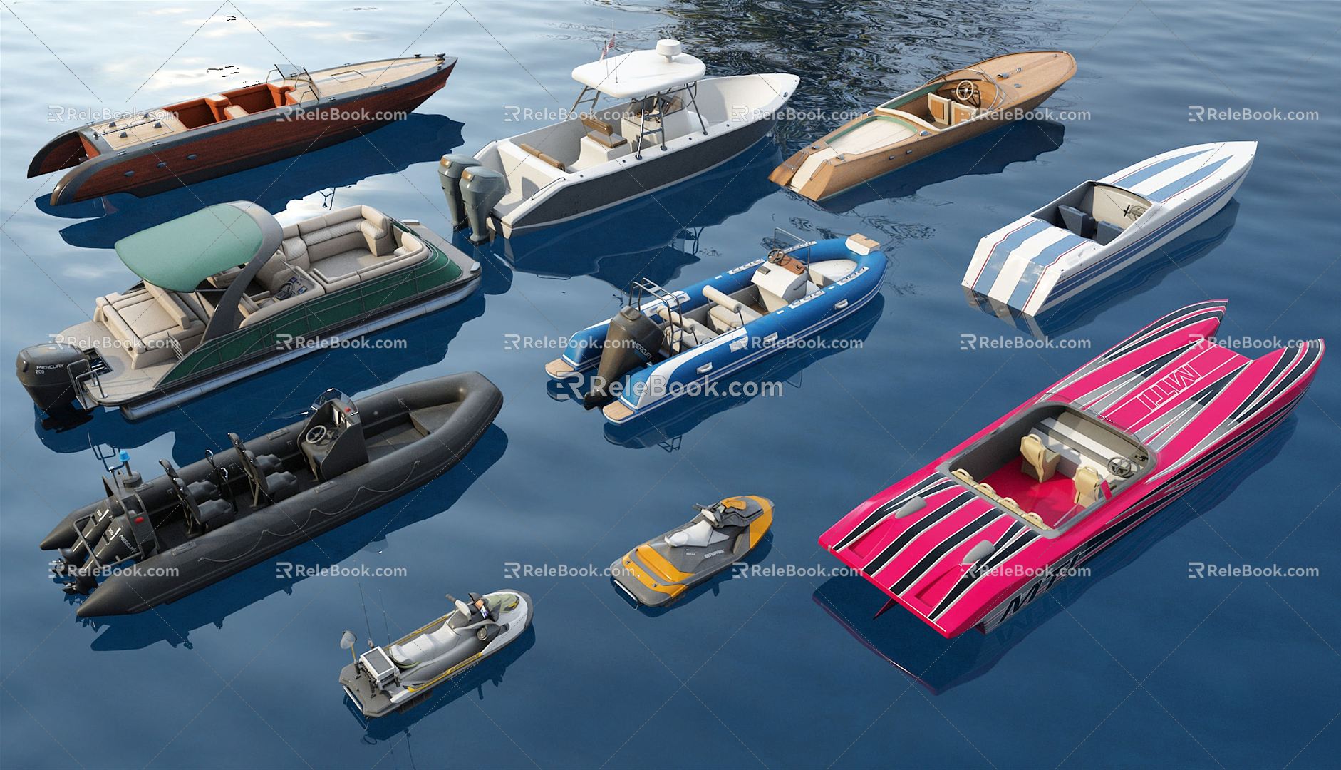 Modern Yacht 3d model