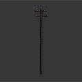 Wooden Utility Pole Structure With Crossarms And Climbing Steps For Outdoor Use
