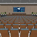 Modern Lecture Hall 3d model