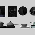induction cooker 3d model