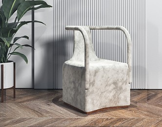 Modern single chair 3d model