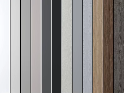 Colorful Decorative Components With Various Shades Textures And Materials 3d model