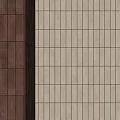 Modern Wall Components With Copper Metal Panels And Beige Tile Surfaces 3d model