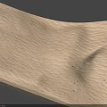 Natural Sandy Dunes With Smooth Wave Patterns And Desert Landscape Texture