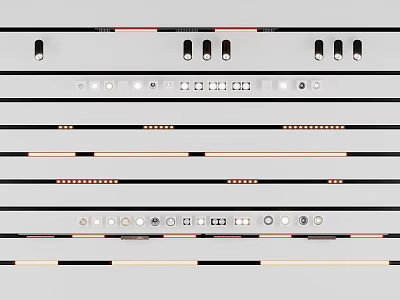 Other Technical Components With Various Ports And Connection Interfaces Arrangement 3d model
