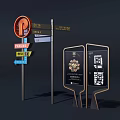Modern Wayfinding Signage System With Parking Directional Signs And Information Displays