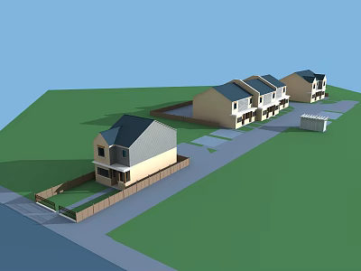 Modern single-family villa single-family villa 3d model Modern single-family villa single-family villa 3d model