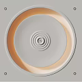 Elegant Modern Circular Ceiling Design With Concentric Patterns And Ambient Lighting 3d model