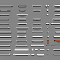 Modern Door Handle Metal Door Handle Hardware Components 3d model