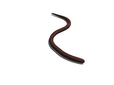 Modern earthworm high quality reptile 3d model