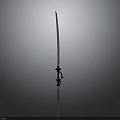 Traditional Weapon Sword With Decorative Hilt And Sharp Metal Blade Design