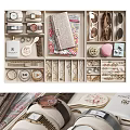 Organized Jewelry Storage Box With Necklaces Rings Earrings And Fashion Accessories