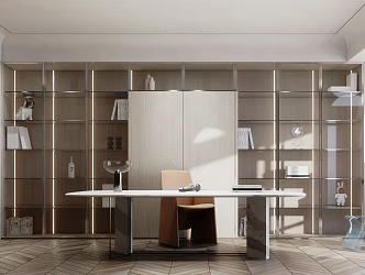 Modern study 3d model