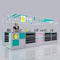 Digital Store Booth Featuring Mobile Phone Display Recycling Service And Various Digital Products