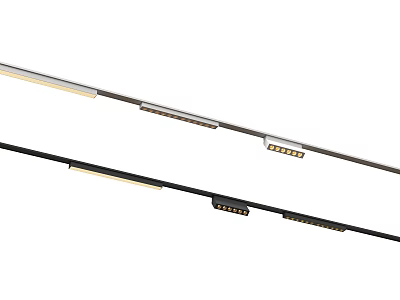 Modern LED Grille Light With Slim Linear Aluminum Frame Ceiling Mounted Bright Energy Efficient Lighting 3d model