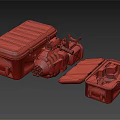 Black Hard Shell Equipment Cases With Orange Latches Open Closed And Textured Surface